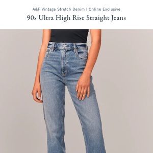 ABERCROMBIE&FITCH | Ultra High Rise Straight Jean